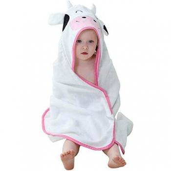 MICHLEY Asciugamano neonato cotone 90x90 cm Mucca