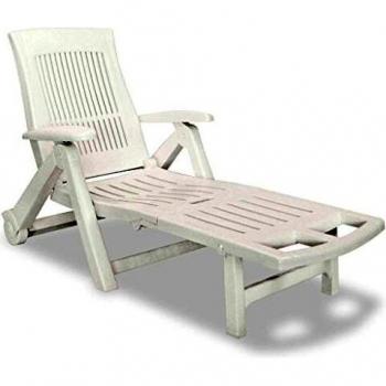 Sdraio da Esterno Plastica Bianca