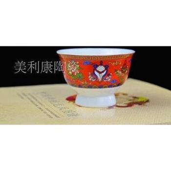 2.8-Inch Tall Ceramic Bowl for Tibetan Tea