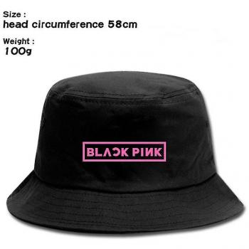 Cap à la mode Pêcheur Noir-Rose inspiré Kpop, parfait pour les filles fan de Lisa