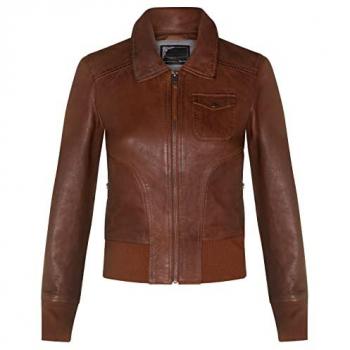 Infinity Leather Women's Tan MA-1 Varsity Jacket – Ann Arbor, UK 8
