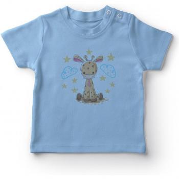 T-Shirt Angemiel Bébé Garçon Nuit Assis Cravate Girafe