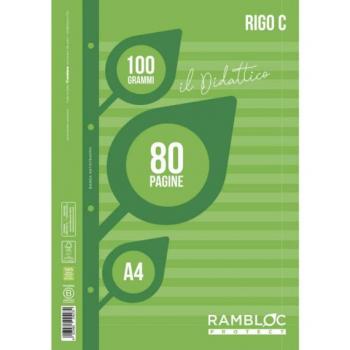 Blocco A4 Rambloc 40 fogli 100g rigatura C