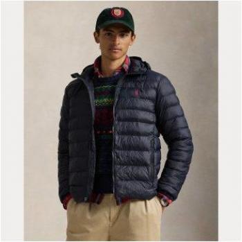 Chaqueta Acolchada Azul Marino con Capucha – Polo Ralph Lauren