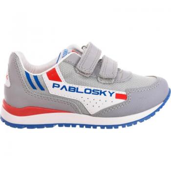 Pablosky Boys Grey Velcro Sneakers