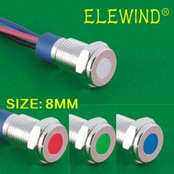 ELEWIND 8mm IP67 RGB Pilot Indicator Lamp