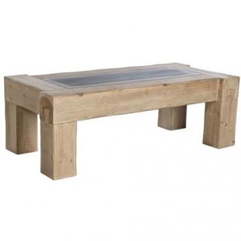 Mesa de Centro Abeto Madera MDF 140 x 70 x 46 cm