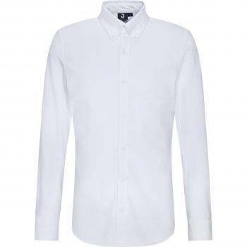 Camicia Piqué Maniche Lunghe Uomo S Bianco JOBELINE