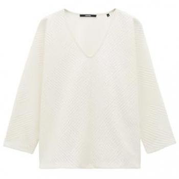 Someday Damen Pullover Kemony Creme Viskose-Mix Größe 36