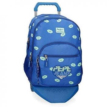 Mochila Pepe Jeans Ruth doble cremallera con carro