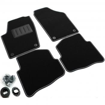 Tappetino auto nero antiscivolo per VW Polo IV 9N3 restyling (2005‑2009)
