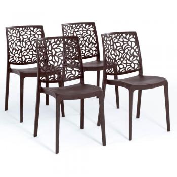 Chaises empilables en polypropylène