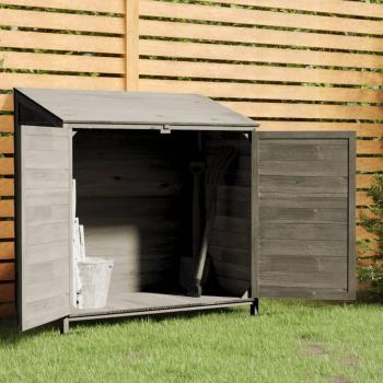 Anthracite-Colored Garden Shed made of Solid Fir Wood (102x52x112 cm), vidaXL