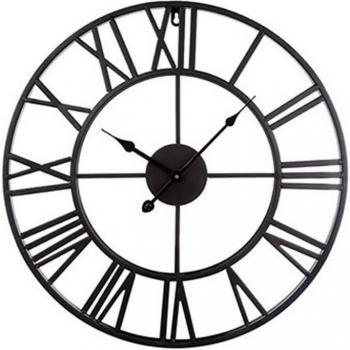Reloj Rústico de Metal con Diseño Románico