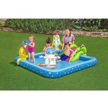 Espace de jeu Astronaute Gonflable 228x206x84 cm Piscine de Jardin
