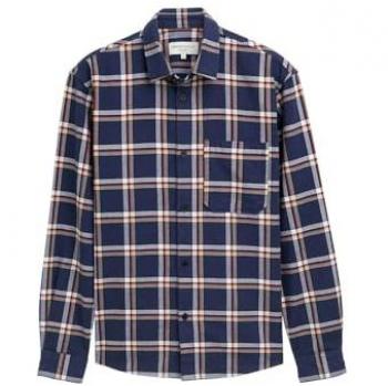 Tom Tailor Casual Long Sleeve Top – Light Grayish Blue, XL, Men’s Fashion