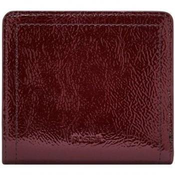Cartere Rouge Vin RFID Logan Femme Bifold Minimaliste