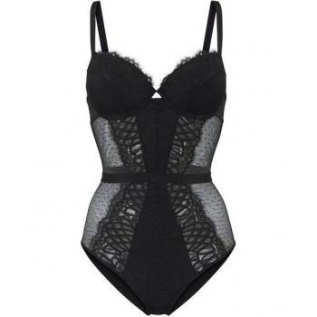 Body LASCANA Cara, recyceltes Material, schwarz, Gr. 85