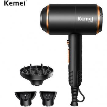 Secador de pelo de alta potencia 2 en 1 KM-8896, 4000W, iónico negativo