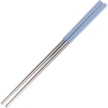 Mehrweg‑Sushi‑Stäbchen mit Weizengras‑Grün – 1 Paar Reise‑Edelstahl‑Sticks
