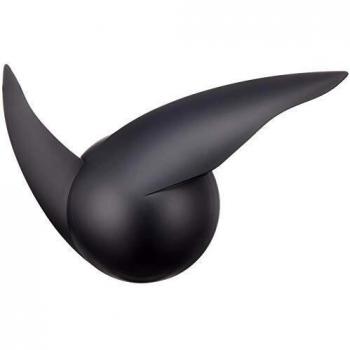 Alessi Walter Wayle II Wanduhr grau/schwarz 25x25 cm