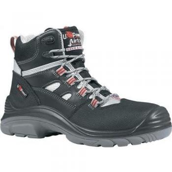 UPower Sicherheitsstiefel S3 SRC Cross Gr.47 W.11 schwarz/rot Glattleder