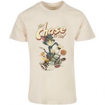 Bedrucktes Tom & Jerry T-Shirt „The Chase Is On“ – Herren, 100 % Baumwolle