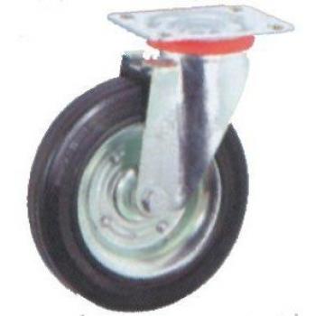 Rueda de goma con base giratoria 100 x 85/80 x 25