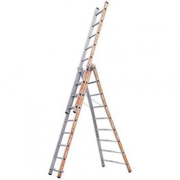 Escalera Aluminio Pronor 3 Tramos 9+9+9 Peldaños