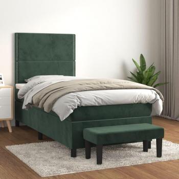 Matelas et Sommier Vert Foncé 80x200 cm