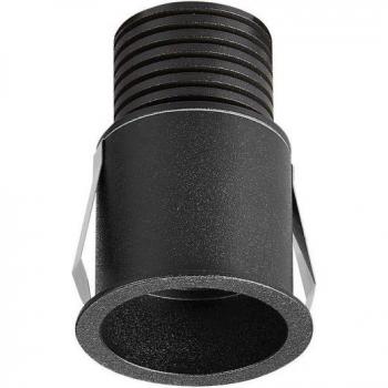 Empotrable negro guincho 5,5 cm – Luces de techo neutrales