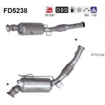 Filtro Particolato AS‑FD5238 (FAP)