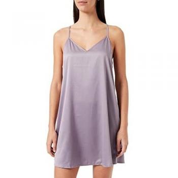 Iris & Lilly Lavender Satin Lingerie – XS