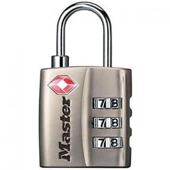 Cadenas à combinaison TSA Master Lock 4680EURDNKL, Gris, 5,5 x 3 x 2,6 cm