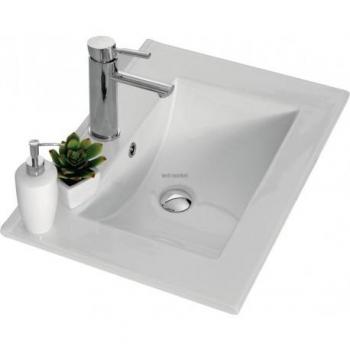 Plan vasque céramique blanc 60 cm Angelo