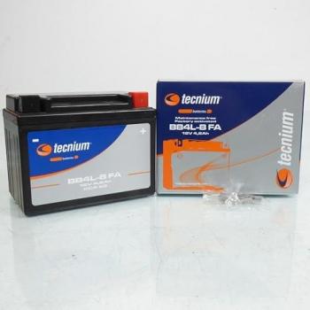 TECNIUM Batería BB4L‑B (Mantenimiento Libre, Activada de Fábrica)