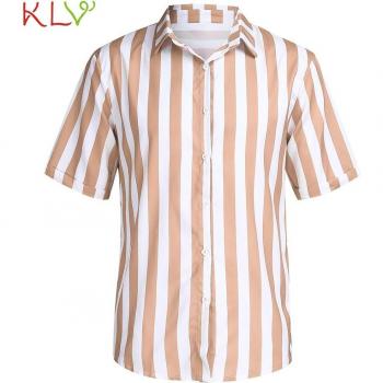 Chemise d'été rouge pour homme