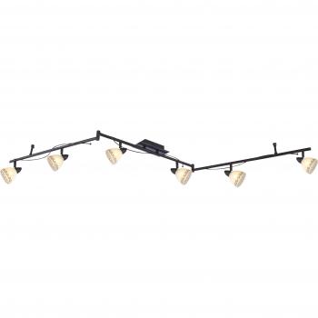 Romana 6‑Glühflammen‑Deckenlampe