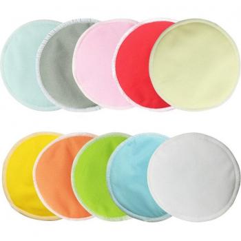 10PCS Reusable Eco Cotton Breastfeeding Pads