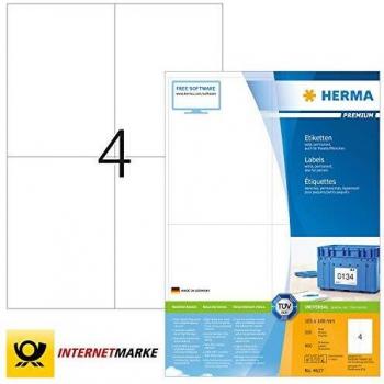 HERMA Universal-Etiketten PREMIUM, 105 x 148 mm, weiß