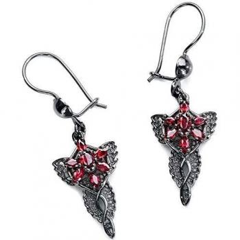Pendientes Mujer Estrella del Atardecer Herr der Ringe Negro/Rojo