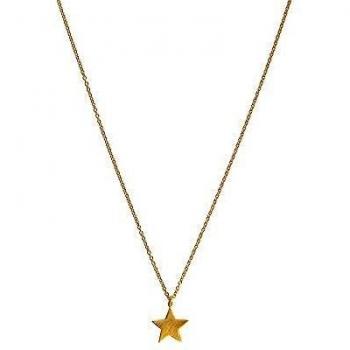 Collier Étoile Goudkleurige 925 Argent Sterling Violet Hamden Luna VH14019