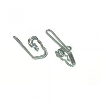 Pack of 2000 Curtain Header Tape Hooks CP Chrome Plated