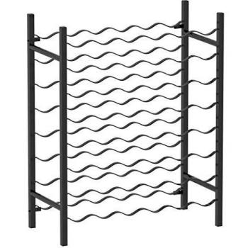 Mueble de 48 compartimentos en metal negro