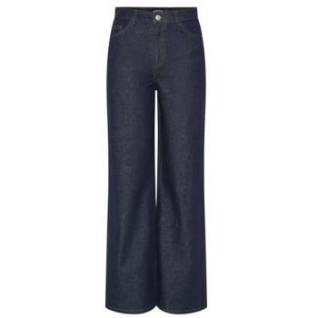 Jean Foncé Sélection Selma – Taille Haute, Pantalon Large (L30)
