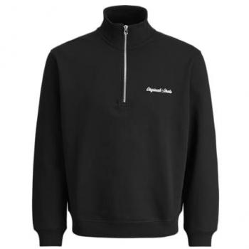 Jack & Jones Troyer-Sweatshirt in Schwarz, Größe M