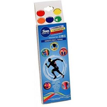 Power Tape Fascia Elastica Neuromuscolare con Chiusura ad Autorestringimento per Polso e Ginocchio