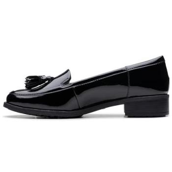 Clarks Women's Black Patent Loafer, Havisham Edge – 6.5 Wide