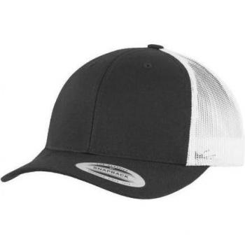 Flexfit Two‑Tone Trucker‑Mütze – Einheitsgröße, umweltfreundlich (Weiße/Schwarze Töne)