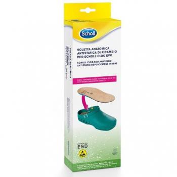 Solette Anatomiche Antistatiche Scholl Clog Evo Taupe Taglia 37